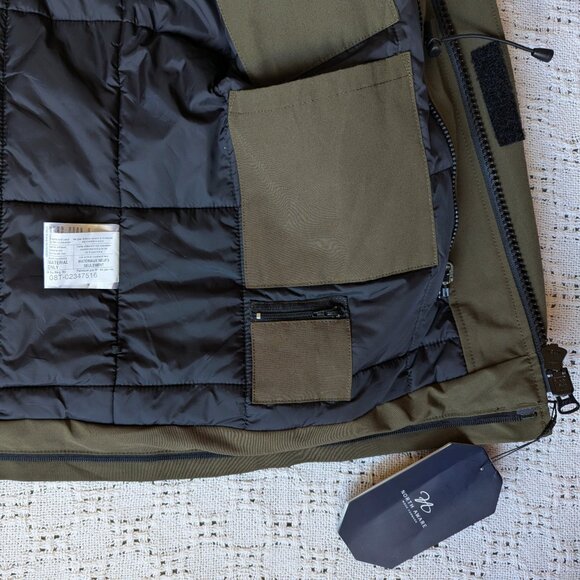 NORTH AWARE Men's Smart Parka Wind/Water/Odor Resistant Jacket Remvble Vest Sz M - Picture 4 of 10
